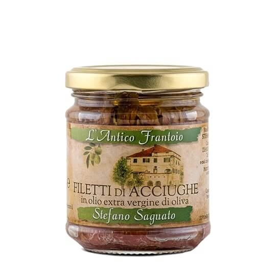 File De Ansoa In Ulei De Masline Taggiasche Extravirgin L Antico Frantoio Stefano Saguato 200G
