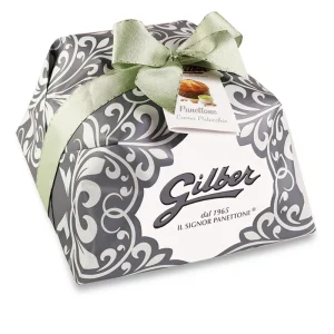 Cozonac Italian Artizanal Cu Crema De Fistic Panettone Crema Pistacchio Gilber 1Kg Ambalat Manual