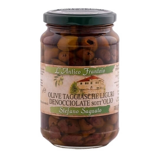 Masline Italiene Taggiasche Fara Samburi In Ulei De Masline L Antico Frantoio Stefano Saguato 300G