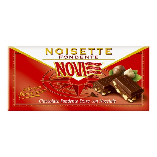 Ciocolata neagra cu alune de padure Novi Noisette Fondente 100g | Delicii Gourmet