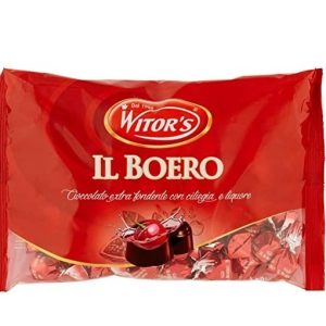 Praline de ciocolata neagra cu cirese si lichior Witor's Il Boero