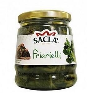 Conserva de broccoli in ulei de floarea soarelui Sacla Friarielli | Conserve de legume Delicii Gourmet