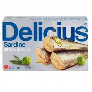 Sardine in ulei de masline Delicius Conserve de peste Delicii Gourmet