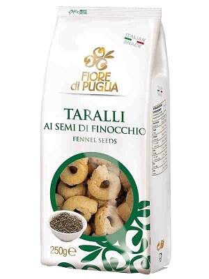Covrigei Italieni Taralli Cu Seminte De Fenicul Fiore Di Puglia 250G