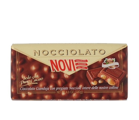 Novi Tableta De Ciocolata Gianduja Cu Alune Intregi Nocciolato Gianduja 130G