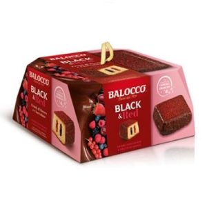 Cozonac italian Colomba Fructe de padure si ciocolata Black Red Balocco