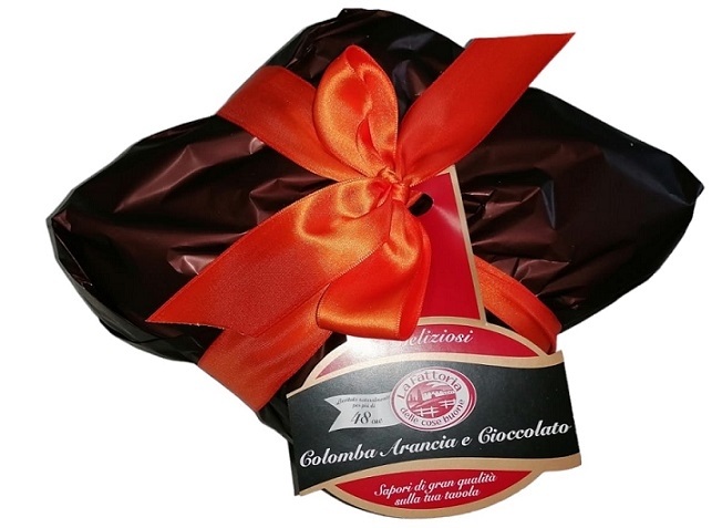 Cozonac Italian Artizanal Colomba Cu Portocale Si Ciocolata I Deliziosi Ambalat Manual