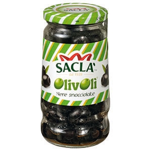 Masline Italiene Negre Fara Samburi Sacla 135G