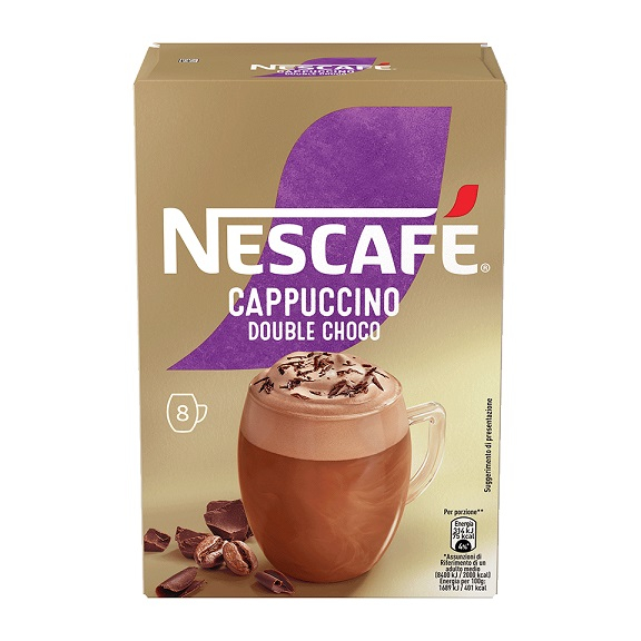 Nescaf Cappuccino Double Chocolate Preparat Solubil Pentru Cappuccino 148G 8 Plicuri New