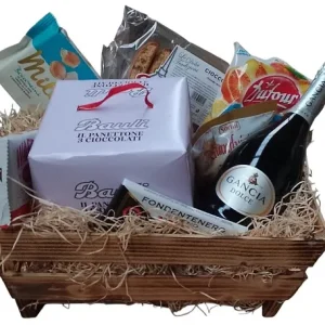Cos Cadou Bauli Panettone Tre Cioccolati 8 Produse