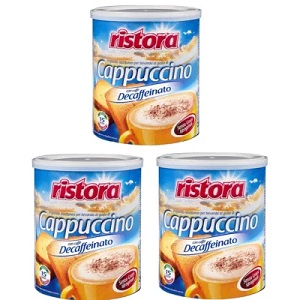 Pachet tris Cappuccino cu cafea decafeinizata Ristora 3x250g